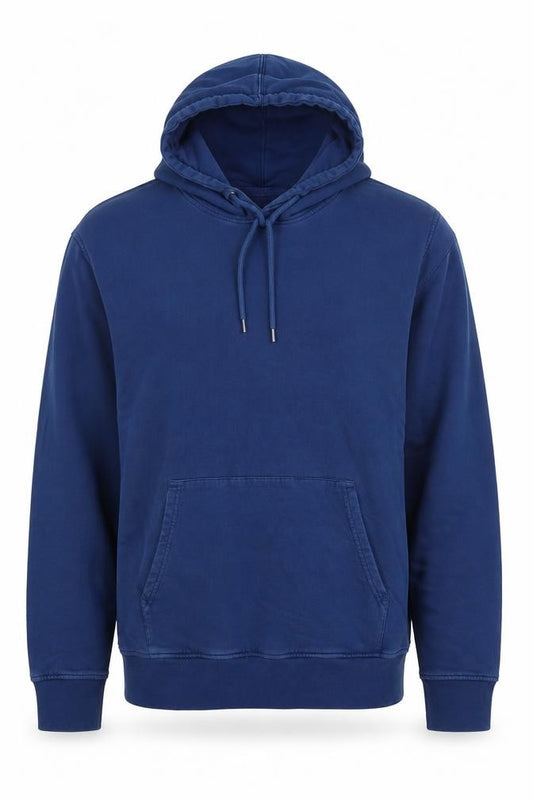 Colorful Standard Men's Blue M Pullover Hoodie Organic Cotton Pockets