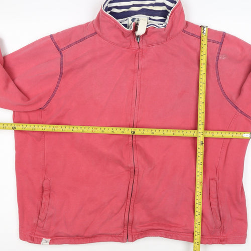 Lazy Jacks Women’s Pink UK 20 Full Zip Cotton Sweatshirt