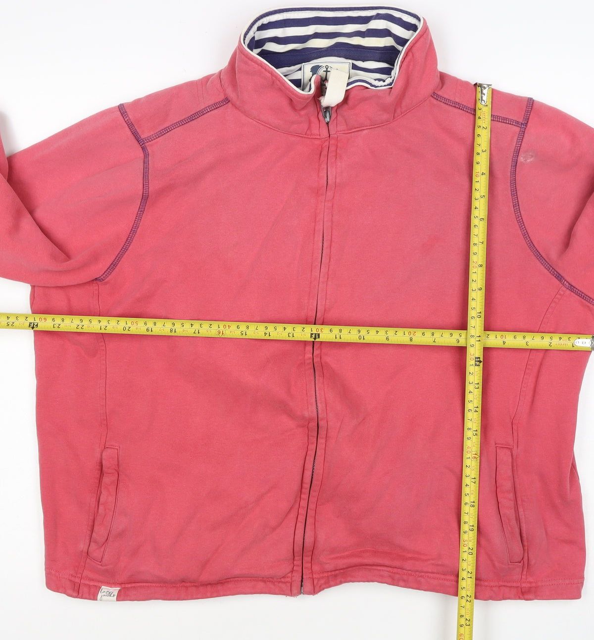 Lazy Jacks Women’s Pink UK 20 Full Zip Cotton Sweatshirt