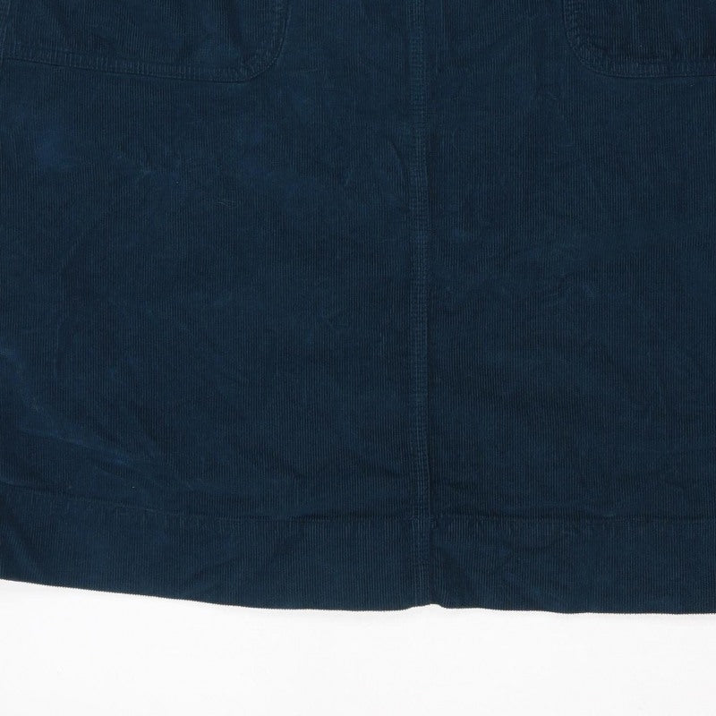 Toast Women Blue Size 10 Corduroy Straight Mini Skirt Pockets