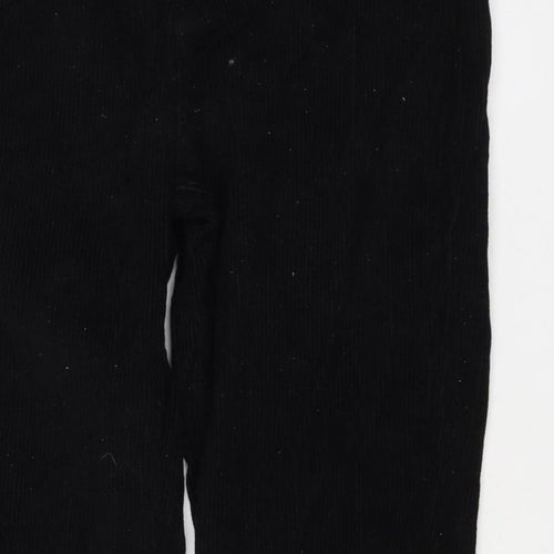 BDG Urban Outfitters Women Black Corduroy Mom Trousers UK 12 W30 L30