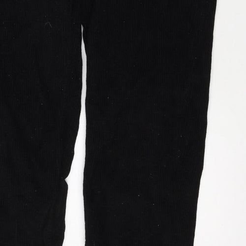 BDG Urban Outfitters Women Black Corduroy Mom Trousers UK 12 W30 L30