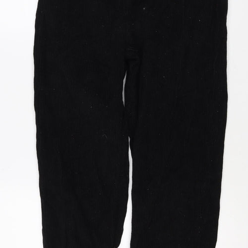 BDG Urban Outfitters Women Black Corduroy Mom Trousers UK 12 W30 L30