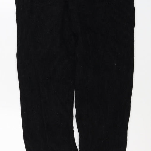 BDG Urban Outfitters Women Black Corduroy Mom Trousers UK 12 W30 L30