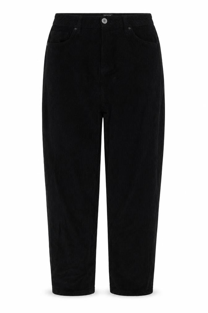 BDG Urban Outfitters Women Black Corduroy Mom Trousers UK 12 W30 L30