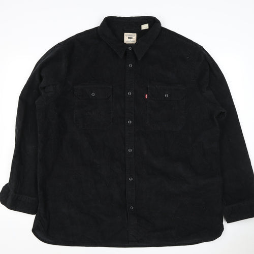 Levi's Men Black XL Jackson Worker Corduroy Button Jacket