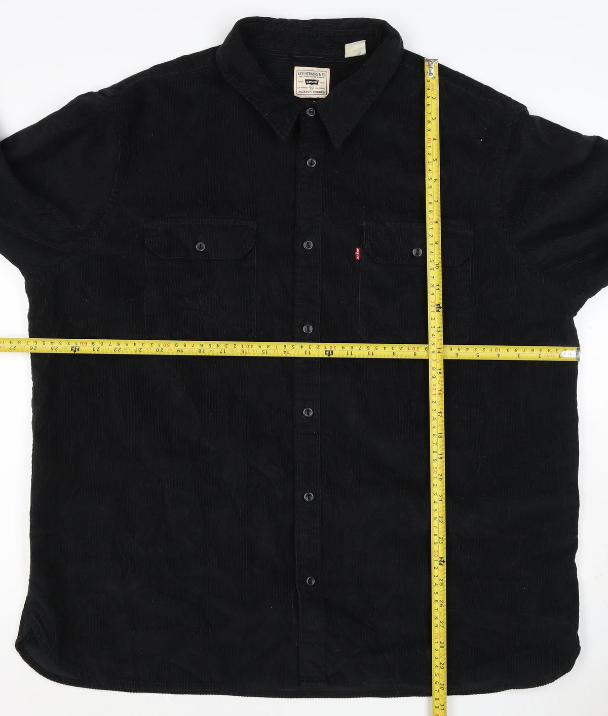 Levi's Men Black XL Jackson Worker Corduroy Button Jacket
