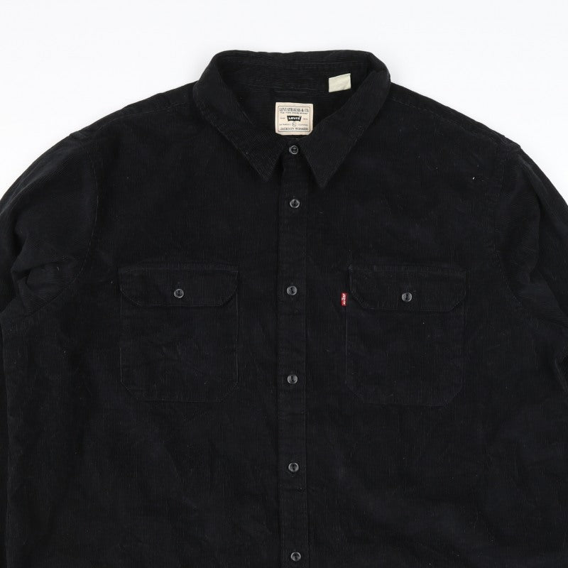 Levi's Men Black XL Jackson Worker Corduroy Button Jacket