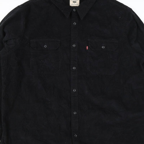 Levi's Men Black XL Jackson Worker Corduroy Button Jacket
