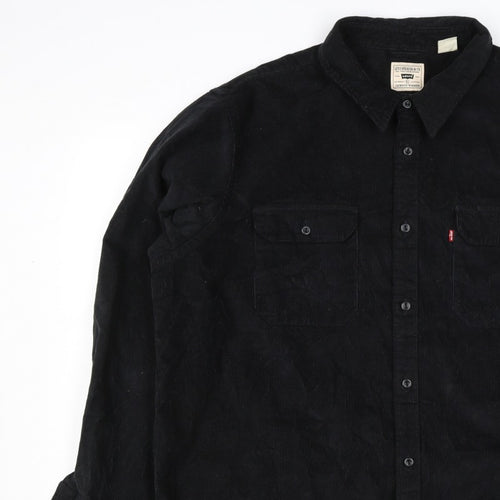 Levi's Men Black XL Jackson Worker Corduroy Button Jacket