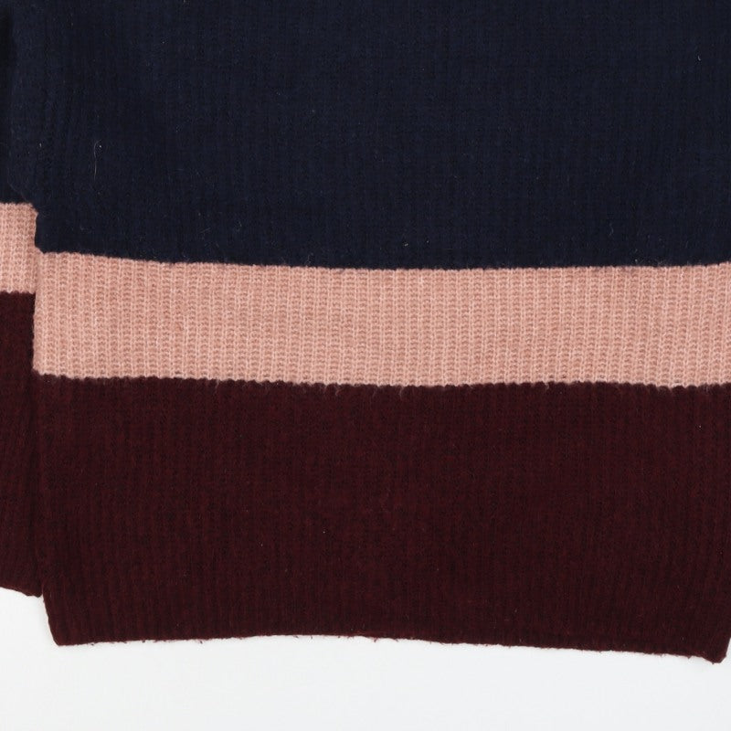 New Look Women Multicoloured UK 6 Pullover High Neck Knit Jumper