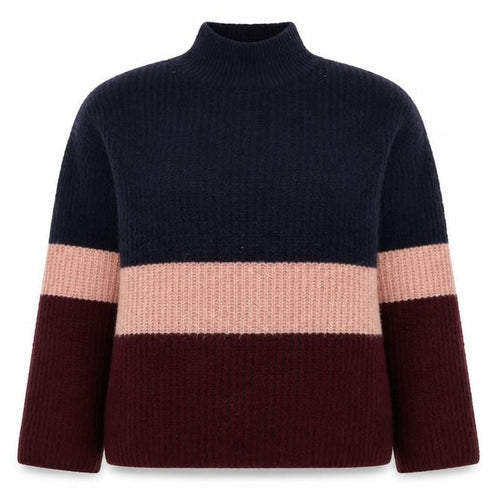New Look Women Multicoloured UK 6 Pullover High Neck Knit Jumper