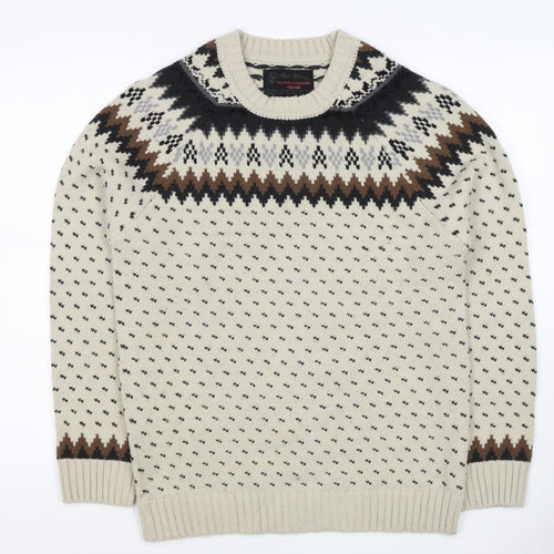 Red Herring Women’s Ivory Fair Isle Aztec Knit Jumper M