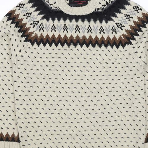 Red Herring Women’s Ivory Fair Isle Aztec Knit Jumper M
