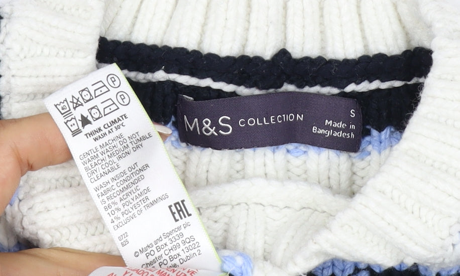 Additional view of Marks and Spencer Women’s Multicoloured S Striped Chunky Knit Jumper