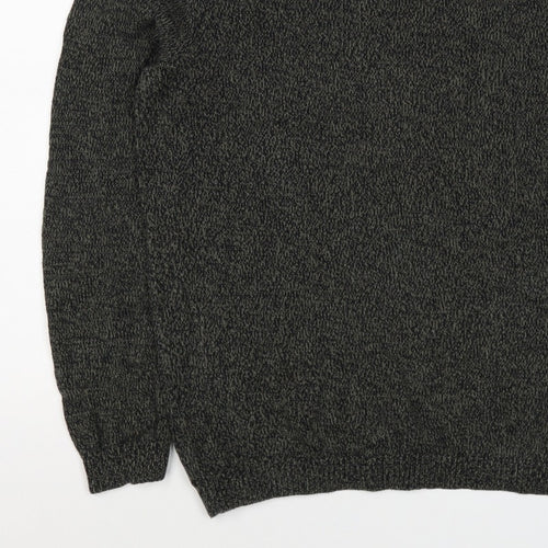 ASOS Men’s Grey Marl Chunky Knit Crew Neck Pullover Jumper Size M