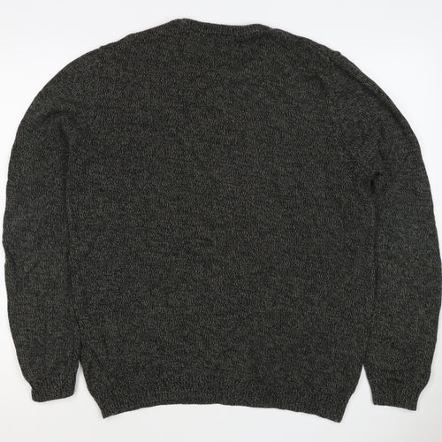 ASOS Men’s Grey Marl Chunky Knit Crew Neck Pullover Jumper Size M