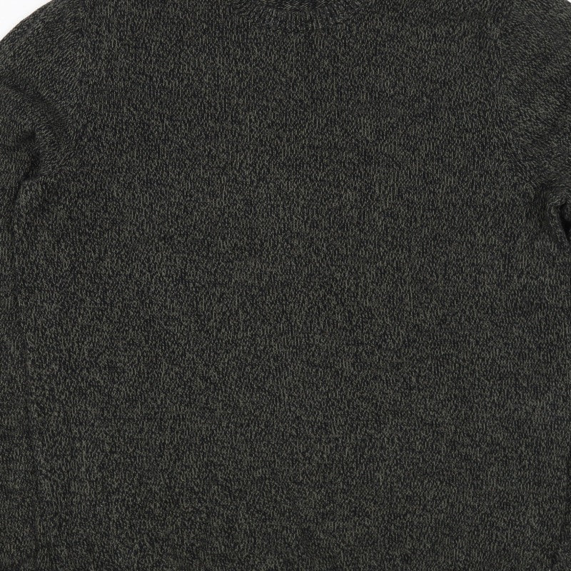 ASOS Men’s Grey Marl Chunky Knit Crew Neck Pullover Jumper Size M