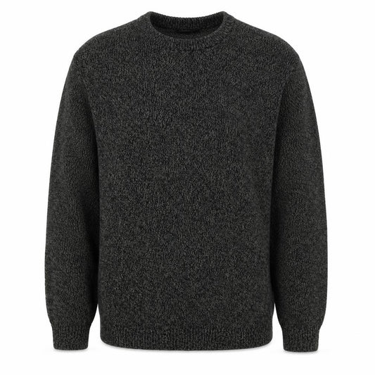 ASOS Men’s Grey Marl Chunky Knit Crew Neck Pullover Jumper Size M