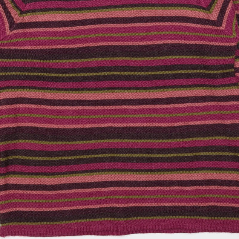Isle Essentials Women’s Multicoloured Striped Knit Jumper M Pullover
