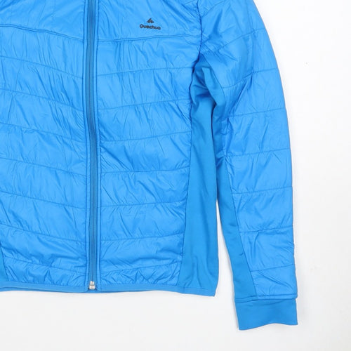 Quechua Boys Blue 13-14 Years Puffer Jacket Full Zip Insulated Hiking