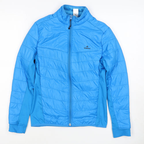 Quechua Boys Blue 13-14 Years Puffer Jacket Full Zip Insulated Hiking