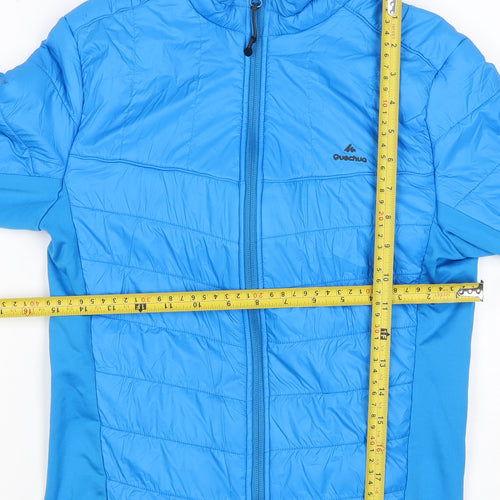 Quechua Boys Blue 13-14 Years Puffer Jacket Full Zip Insulated Hiking