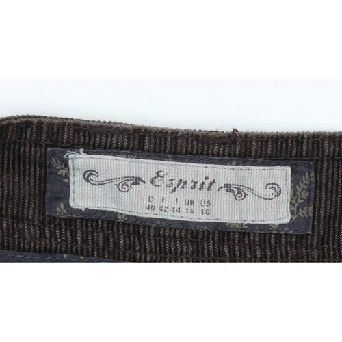 Cop.Copine Women’s Brown Corduroy Cargo Skirt UK 16 Knee Length