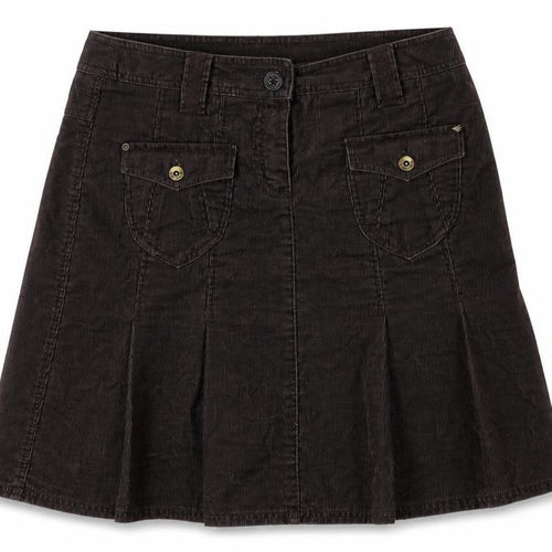 Cop.Copine Women’s Brown Corduroy Cargo Skirt UK 16 Knee Length