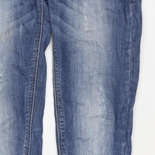 Tally Weijl Women’s Blue UK 6 High Rise Skinny Jeans Ankle Zip