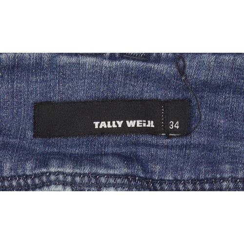 Tally Weijl Women’s Blue UK 6 High Rise Skinny Jeans Ankle Zip