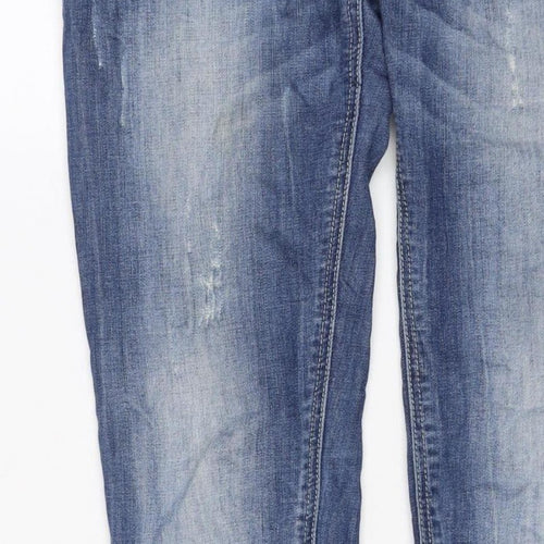 Tally Weijl Women’s Blue UK 6 High Rise Skinny Jeans Ankle Zip
