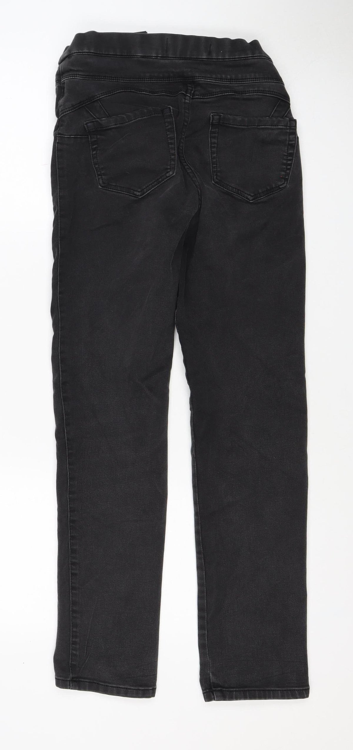 Next Women Black Size 8 Regular Sculpt Pull-On Stretch Jegging Jeans