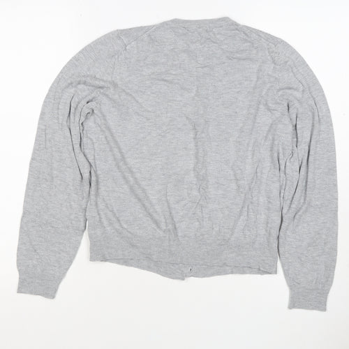 M&S Collection Women’s Grey UK 16 Button Front Knit Cardigan