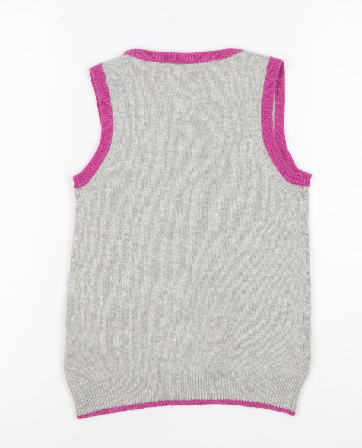 JJ Jeans Girls Grey Polka Dot Sequin Lambswool Angora Vest Age 11
