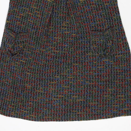 Izabel London Women’s Grey Multicolour Knit Jumper Dress UK 10