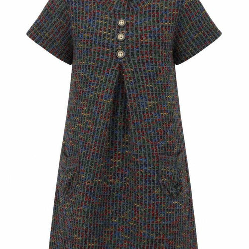 Izabel London Women’s Grey Multicolour Knit Jumper Dress UK 10