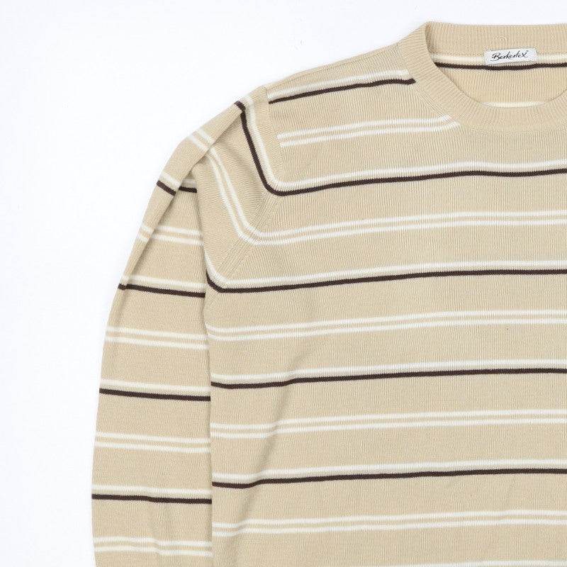 Additional view of Berkertex Women’s Beige Striped Acrylic Knit jumper UK 20
