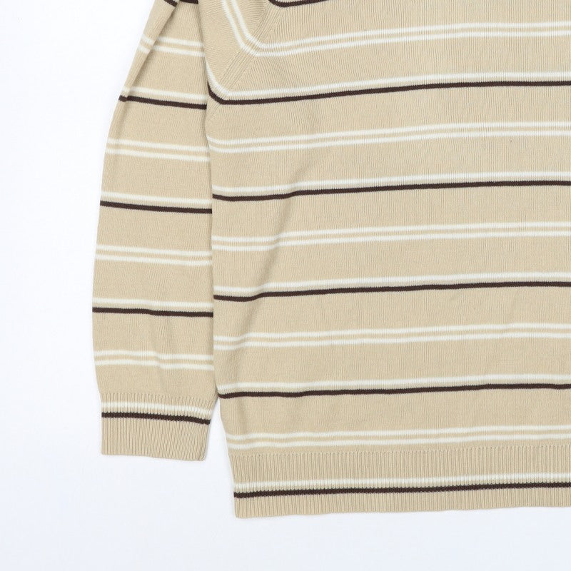 Additional view of Berkertex Women’s Beige Striped Acrylic Knit jumper UK 20