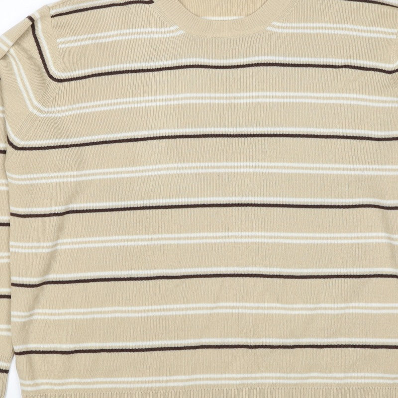 Additional view of Berkertex Women’s Beige Striped Acrylic Knit jumper UK 20