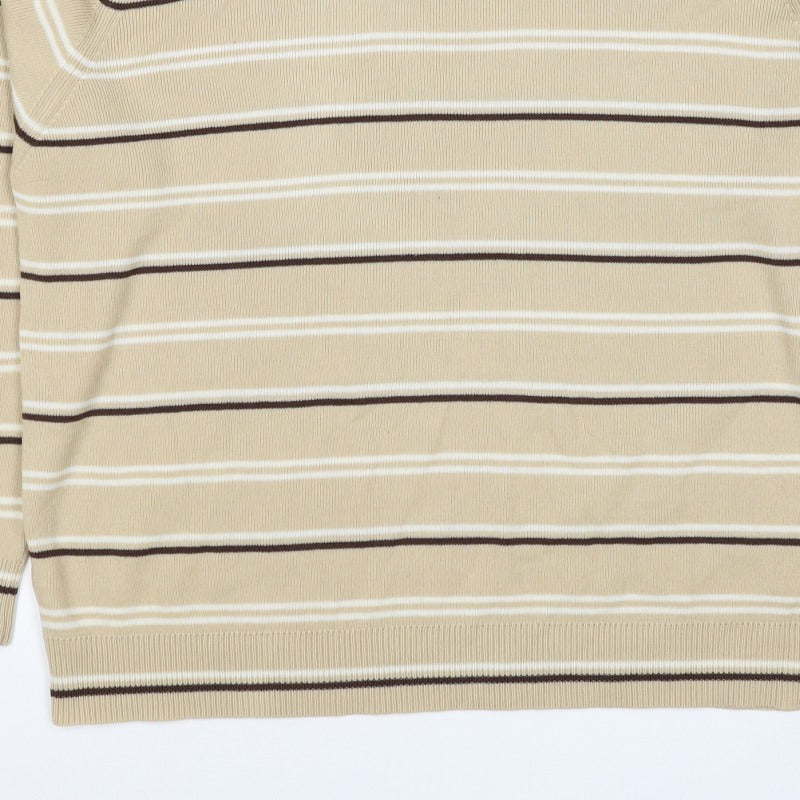 Additional view of Berkertex Women’s Beige Striped Acrylic Knit jumper UK 20