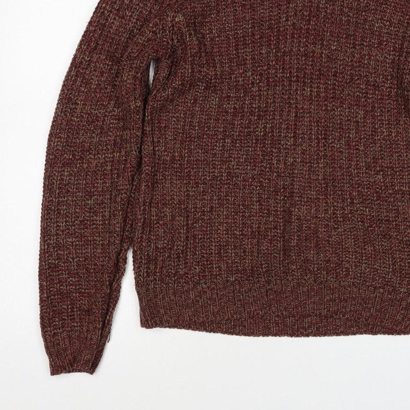 Additional view of P.G. Field Men’s Brown Marl Chunky Knit Crew Neck jumper S