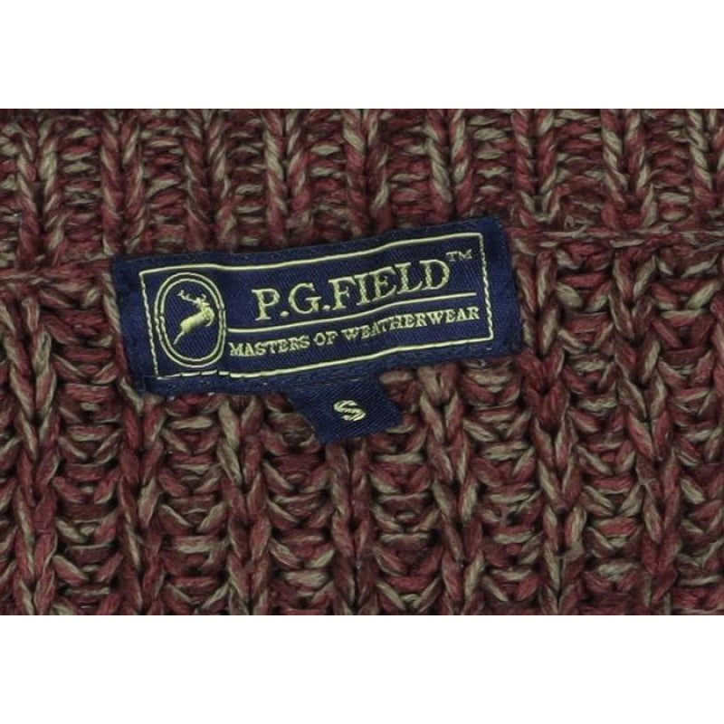 Additional view of P.G. Field Men’s Brown Marl Chunky Knit Crew Neck jumper S