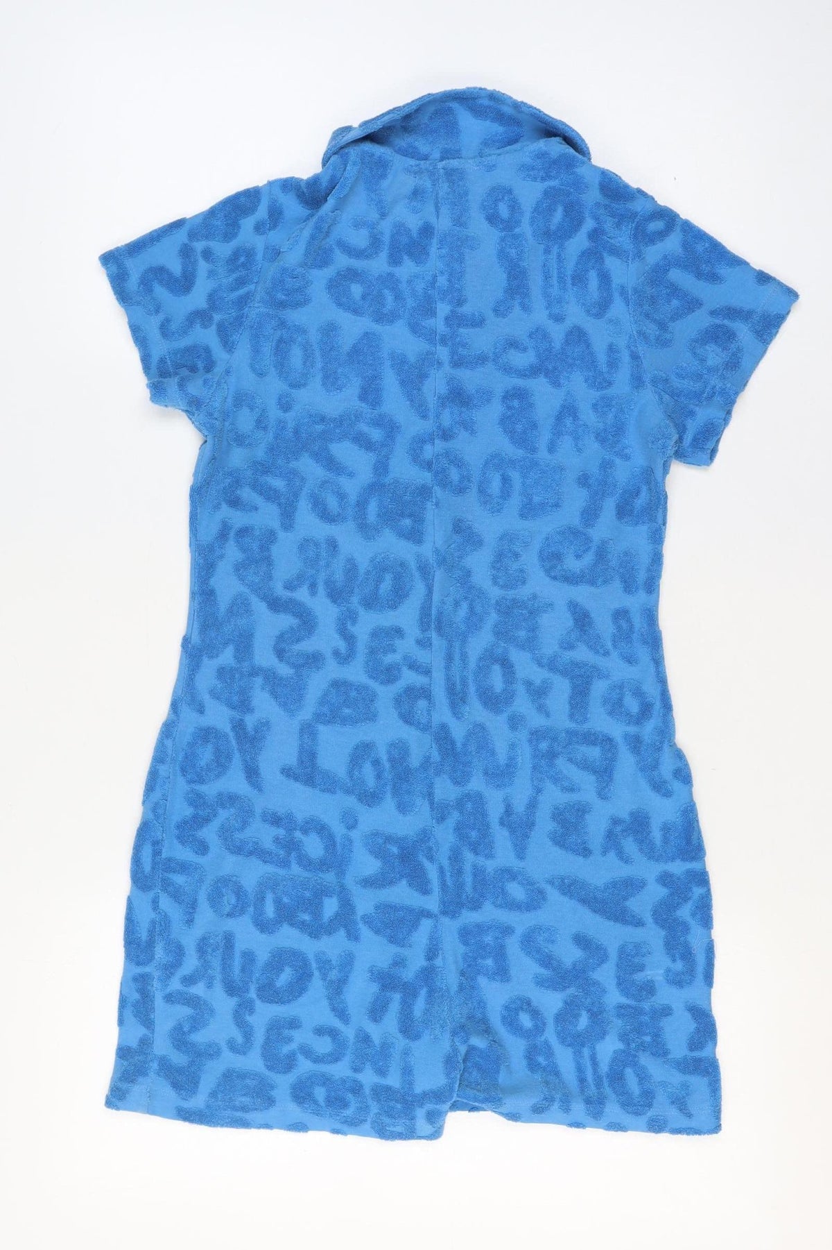 Jaded London Women Blue UK 12 Terry Leopard Print Playsuit