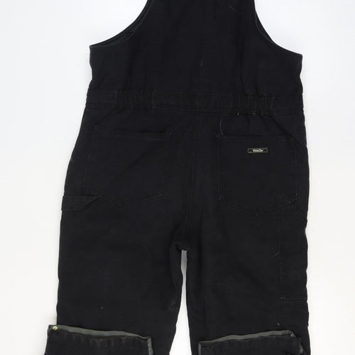 Walls Mens Black L Insulated Workwear Dungarees Bib Overalls