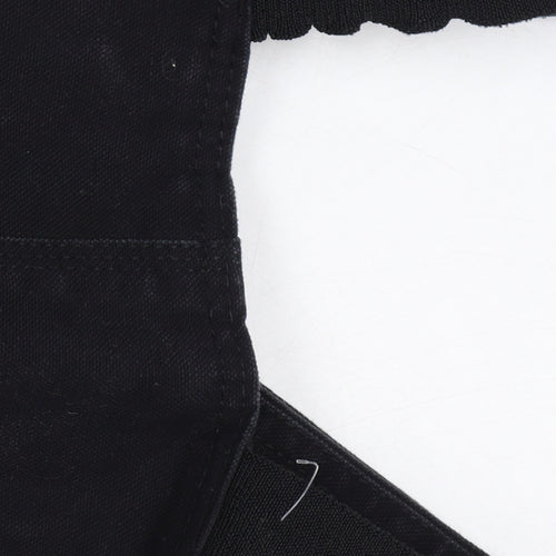 Walls Mens Black L Insulated Workwear Dungarees Bib Overalls