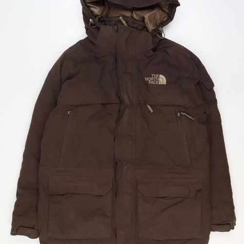 The North Face Men’s Brown M HyVent Down Hooded Parka Jacket