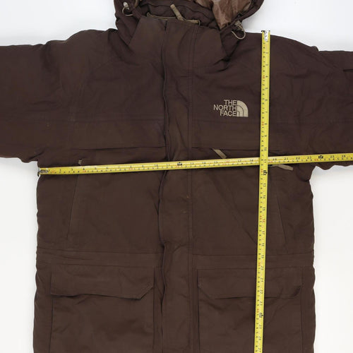The North Face Men’s Brown M HyVent Down Hooded Parka Jacket