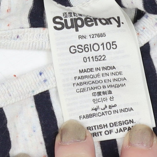 Superdry Women’s Multicoloured S Striped Racerback Pocket Tank Top