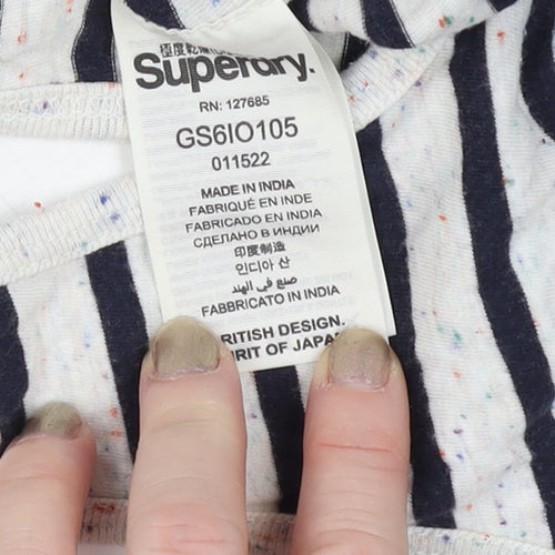 Superdry Women’s Multicoloured S Striped Racerback Pocket Tank Top